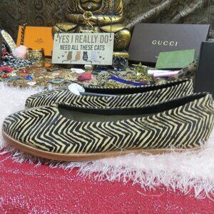 M4D3 Matilda Genuine Calf Hair Tribal Pony Hair Leather driving flat moccasin 10